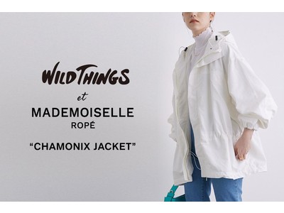 「WILD THINGS(ワイルド シングス)」人気のシャモニージャケットをMADEMOISELLE ROPE'で別注。女性が着やすいフェミニンなデザインに。