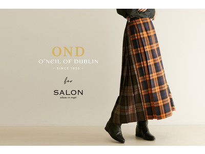 “O‘NEIL OF DUBLIN×SALON adam et rope” 異なる柄を組み合わせた、2種の別注コンビキルトスカートを発売
