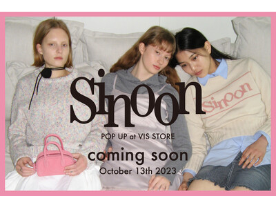 韓国人気ブランド「sinoon(シヌーン)」が日本初上陸(ハート)VISの店舗にて発売決定！
