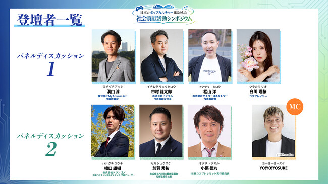 日本のポップカルチャー（アニメ・漫画・ゲーム・コスプレ）を活かした社会貢献活動シンポジウム開催