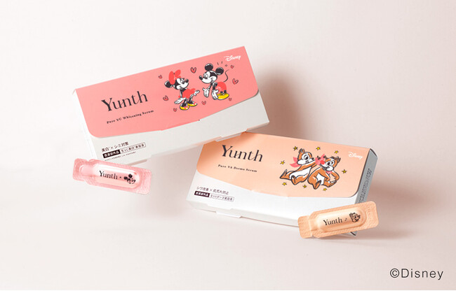 Yunthにミッキー＆ミニー、チップ＆デールの特別デザインが登場！人気美容液「生VC美白美容液」「生VAダーマ美容液」が数量限定パッケージで新発売