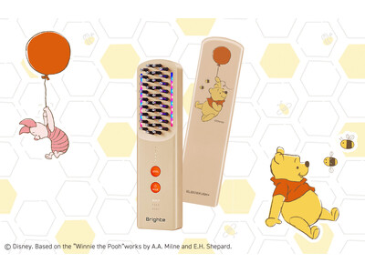累計75万個突破のBrighteから“くまのプーさん”限定デザインのブラシ型美顔器「ELEKI BRUSH＋」登場！11月17日（月）より数量限定発売