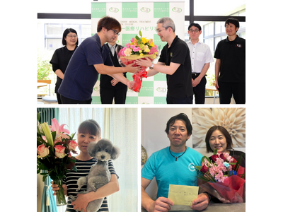 初任給で、会社と新入社員が共に「ご家族や母校」へ感謝の花束を届ける新制度。鍼灸接骨院グループ「笑顔道」が導入