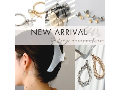 LUNA EARTH ONLINEより、春向けヘアアクセサリーや人気のリンゴモチーフの新作ブレスなどの新商品が4/9（木）入荷しました。