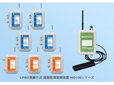 ＜＜ ＬＰＷＡ対応シリーズ ＞＞ＬｏＲａ無線方式 遠隔監視・制御装置ＷＤ１００シリーズ、新登場 ！！