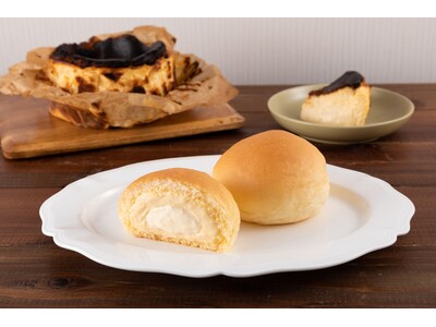 ＜地元名店とコラボ＞お取り寄せで人気・販売後即完売のバスクチーズケーキがくりーむパンに！オンラインショッ...