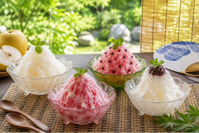 鳥取の恵みを味わう、夏限定のひんやりスイーツ。三朝温泉「三朝薬師の湯 万翆楼」“ご当地かき氷” 4種を7月20日より販売開始。
