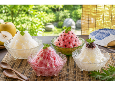 鳥取の恵みを味わう、夏限定のひんやりスイーツ。三朝温泉「三朝薬師の湯 万翆楼」“ご当地かき氷” 4種を7月20日より販売開始。