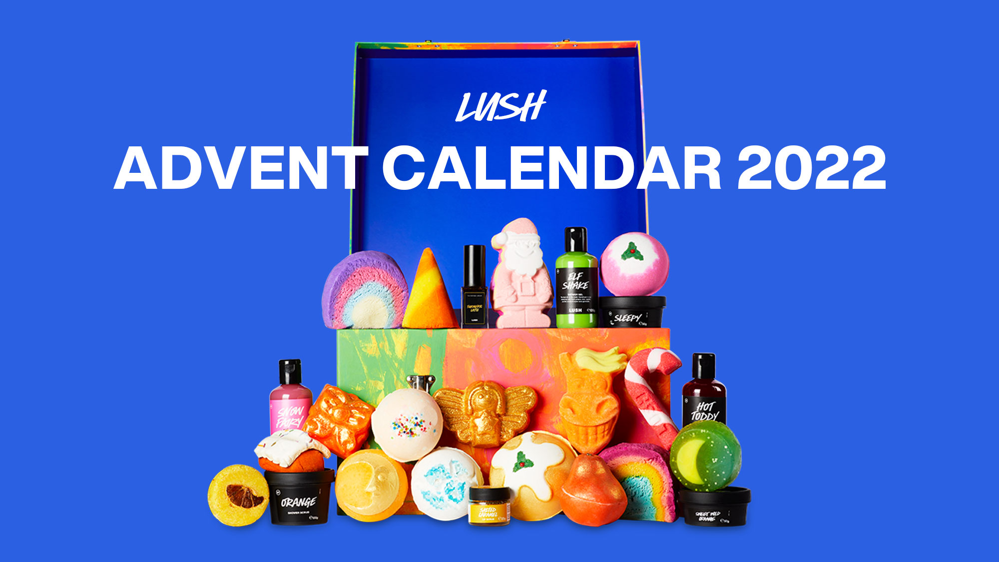 【LUSHのクリスマス2022情報第一弾】選りすぐりの限定商品や懐かしのアイテムが詰まった『LUSH アドベントカレンダー ギフト』8月25日(木)発売開始