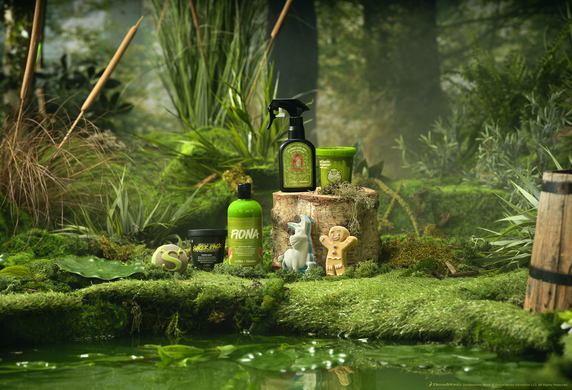 ナチュラルコスメブランド LUSHと緑の優しい怪物『Shrek（シュレック）』による全6種の限定「Lush x Shrek」コラボレーションを4月9日（火）より発売