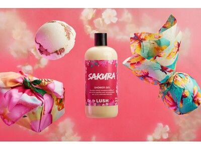 ナチュラルコスメブランド LUSHから春の息吹を感じさせる桜に着想を得た季節限定「サクラコレクション」全5種を2月6日（木）より発売