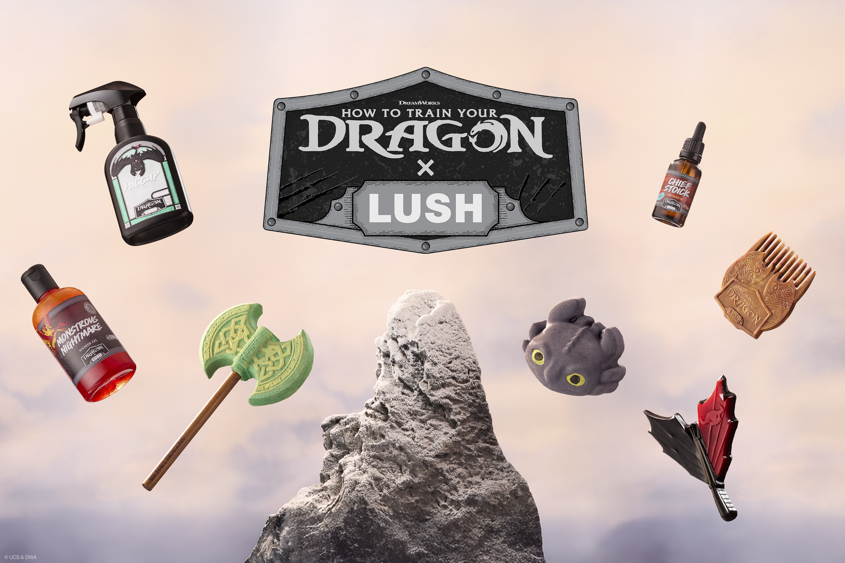 ＜ヒックとドラゴン X LUSH＞新作映画『ヒックとドラゴン』との限定コラボレーションアイテム全7種を9月4日（木）より発売！