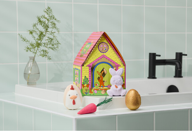 <ナチュラルコスメブランドLUSH>愛らしいウサギたちとお風呂でエッグハント!イースターを盛り上げるバスアイテムなど全31種を2月19日(木)より発売