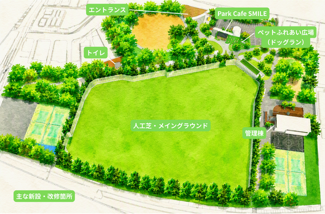 吹田市最大級のスポーツ・地域交流拠点「中の島公園・スポーツグラウンド」がリニューアルオープン！（グリーンホスピタルサプライ）