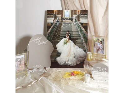 「写真映え」と「おしゃれ空間演出」をひとつに。人気の“フォトパネルウェルカムボード”と“ウェルカムミラー”がコラボした【ウェルカムスペースセット】が新登場！