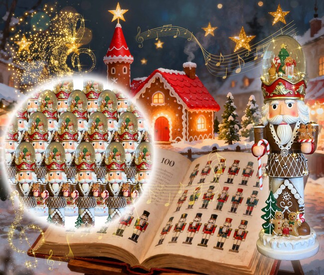 光る“くるみ割り人形スノードーム”200体が一堂に並ぶフォトスポットを一夜限定公開｜12/9(火) 東京スカイツリータウン(R)「クリスマスマーケット(R)2025」