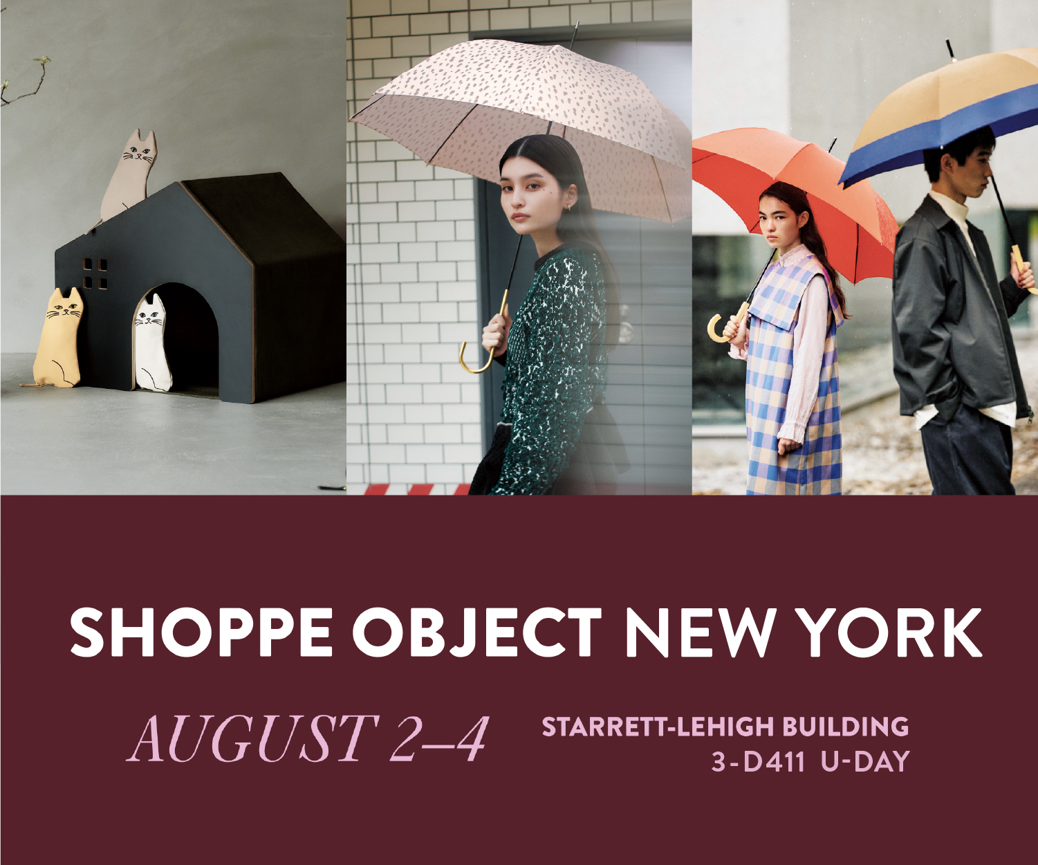 レイングッズメーカー「because（ビコーズ）」、NY最大規模のホーム・ライフスタイル見本市「SHOPPE OBJECT New York」に出展！現地ニーズを捉えた厳選ラインナップを披露。