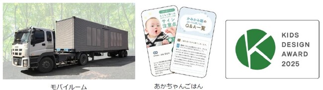 プレスリリース「子どもの健康と暮らしの安心を追求「モバイルーム」「あかちゃんごはん」が「第1９回キッズデザイン賞」を受賞～子どもの安全・安心への配慮や子育て世代への提案が評価されました～」のイメージ画像