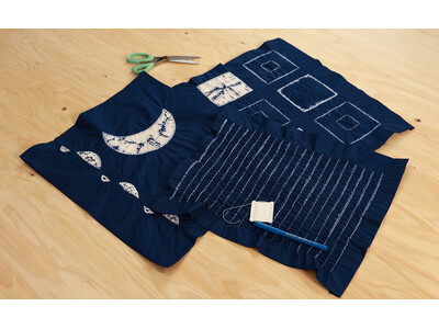 累計10万個販売の手軽に使える染料で実現した、日本の伝統染色技法 ”縫い絞り” を自宅体験できるユニークな商品「縫い絞り ランチョンマットキット」を4月より新発売！