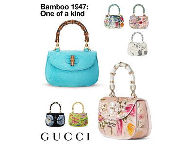 日本で「Gucci One of a Kind Bamboo 1947」を発表