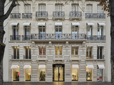 【GUCCI】パリ・モンテーニュ通りの旗艦店オープンとともに、新たなショップコンセプトを発表
