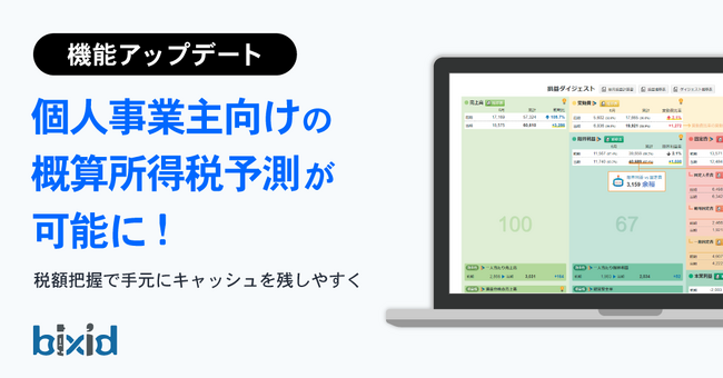 経営支援クラウド「bixid（ビサイド）」、月次の財務状況を把握できる「個別モニタリング機能」で個人事業主にも対応