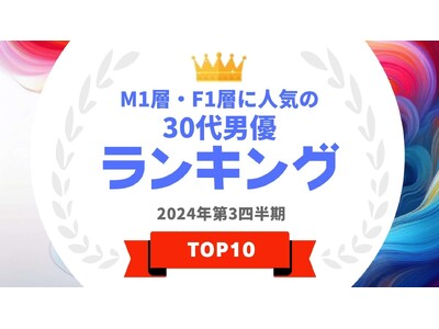 『タレントパワーランキング』がM1層とF1層に人気の30代男優ランキングを発表！WEBサイト『タレントパワーランキング』ランキング企画第365弾！