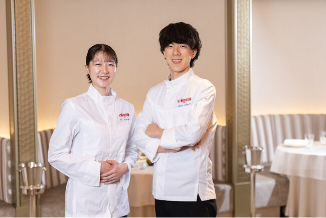 銀座レカン、新体制を発表。初の女性副料理長に長澤瑠衣が就任、料理長・杉田とともに次代を担うチームが始動