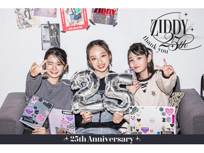 ティーンズブランド「ZIDDY(ジディー、株式会社べべ)」がブランドデビュー25周年！アーカイブステッカー付カタログを全国に無料配布！