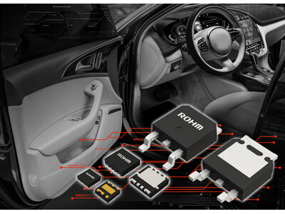 自動車のドア、シート等の各種モーターやLEDヘッドライトなどに最適！実装信頼性の高い車載向けNch MOSFETの10機種3パッケージを開発