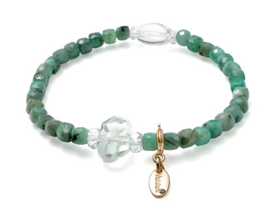 【健康＆富貴のお守りに】「グリーンアメジスト＆エメラルド」のシンプルな天然石パワーストーンブレスレット、ハワイ発マルラニハワイより新登場！大切な方へのプレゼントにも　効果・効能も詳しくご紹介！