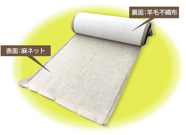 動物繊維で緑化を促進。羊毛から生まれた植生シート「エコシープ」発売