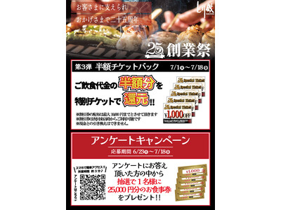 【とり鉄】6月23日(月)~ とり鉄25周年大創業祭開催です!!!