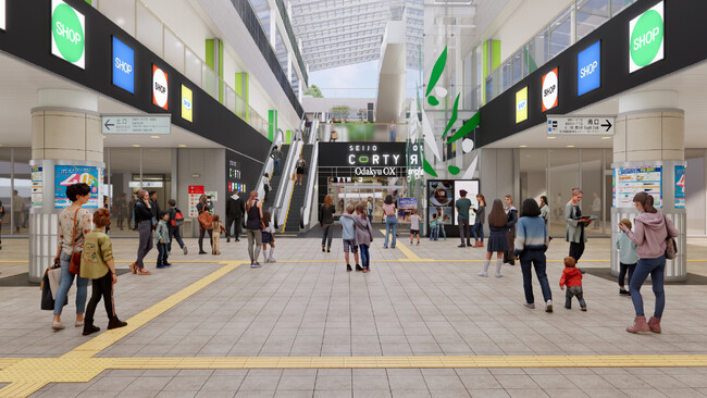 成城学園前駅直結の商業施設「成城コルティ」が開業以来初リニューアル！第１弾 9月25日(木) から順次、2階にカルディコーヒーファーム・JINSの新規オープンと既存店舗改装