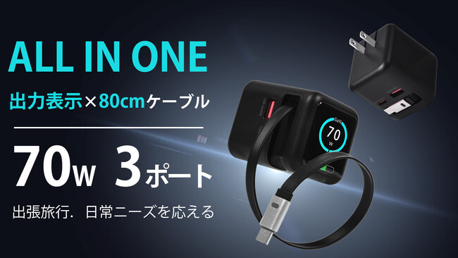 �����J�n�I�[�d�́g�S������h�B�o�͕\���t���A�P�[�u��������GaN 70W�}���[�d��