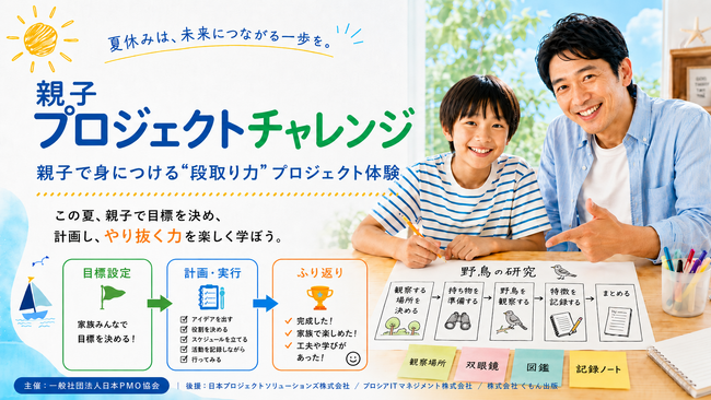 夏休みの「やってみたい」を親子で“プロジェクト化”　「親子プロジェクトチャレンジ2026」開催