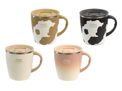 ねこモチーフのデザインがかわいい♪便利な目盛りが付いたマグカップが登場です!