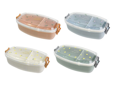 カワイイ見た目と嬉しい機能の両立♪トレンドのフルーツ柄の１段ランチボックスが登場です！