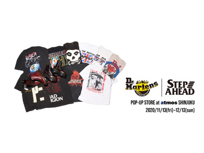 atmos 新宿店にて「Dr. Martens & STEP AHEAD」POP UPを開催。