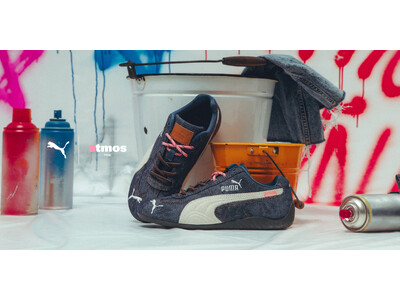 「atmos pink」が「PUMA」との最新別注モデル 『SPEEDCAT ATMOS PINK DENIM』を発売