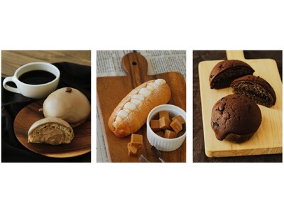 寒くなる季節にほっとする甘さ、香ばしい幸せ。　毎年この時期人気の「珈琲クリームパン」「キャラメルクリームサンド」などの新作スイーツパンも発売