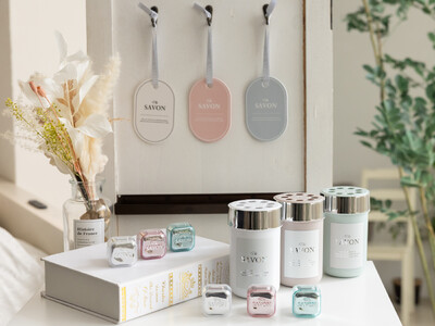 サボンを超えたサボン体験！清潔感と高級感あふれる石鹸のようなデザインにサボンテイストの香りを合わせた消臭芳香剤シリーズが新発売！