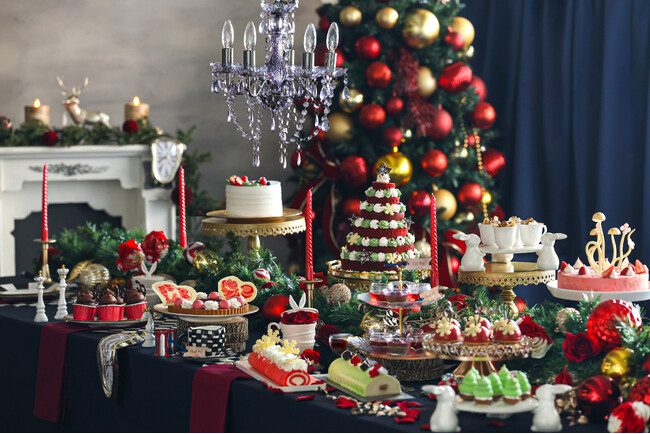 「不思議の国のアリス」に着想を得たクリスマススイーツビュッフェ『アリスのクリスマス晩餐会』をヒルトン福岡シーホークで11月8日（土）から開催