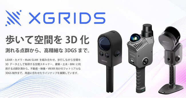 StockGraphy�ABEGIN3D.com�ɂ�XGRIDS���i�̎�舵�����J�n�B
