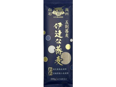 極粗挽き加工の東北産蕎麦粉と宮城産小麦粉を使用した「伊達な蕎麦」を新発売