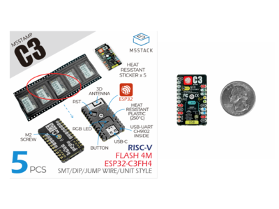 スイッチサイエンス、IoTエッジデバイス向けのEspressif ESP32-C3搭載、「M5Stamp C3」シリーズを2021年10月21日より販売開始