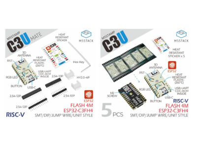 スイッチサイエンス、M5Stack社の超コンパクト設計「M5Stamp」シリーズ新製品「M5Stamp C3U」を2022年1月14日より販売開始