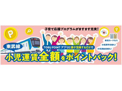 小児運賃を全額ポイントバックします！