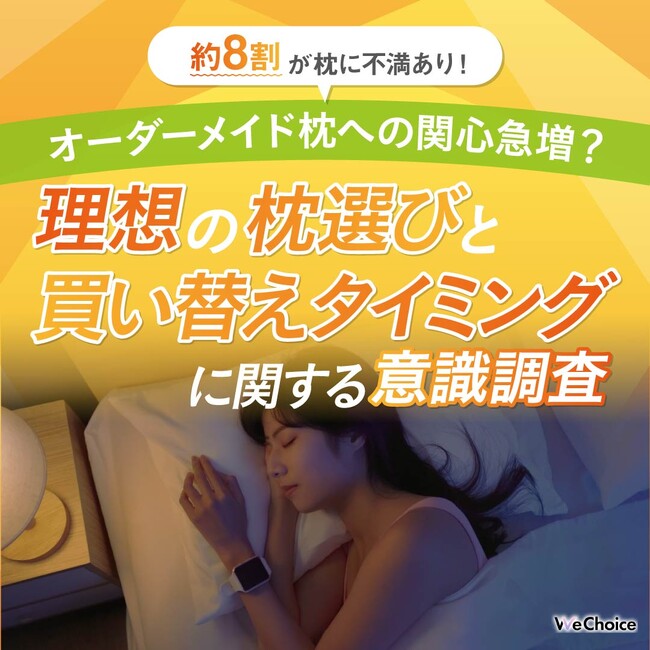 【約8割が枕に不満あり！】オーダーメイド枕への関心急増？理想の枕選びと買い替えタイミングに関する意識調査