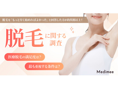 【脱毛を「もっと早く始めればよかった」が約8割以上】脱毛ニーズの実態と「始めにくさ」「選びにくさ」の構造を徹底調査